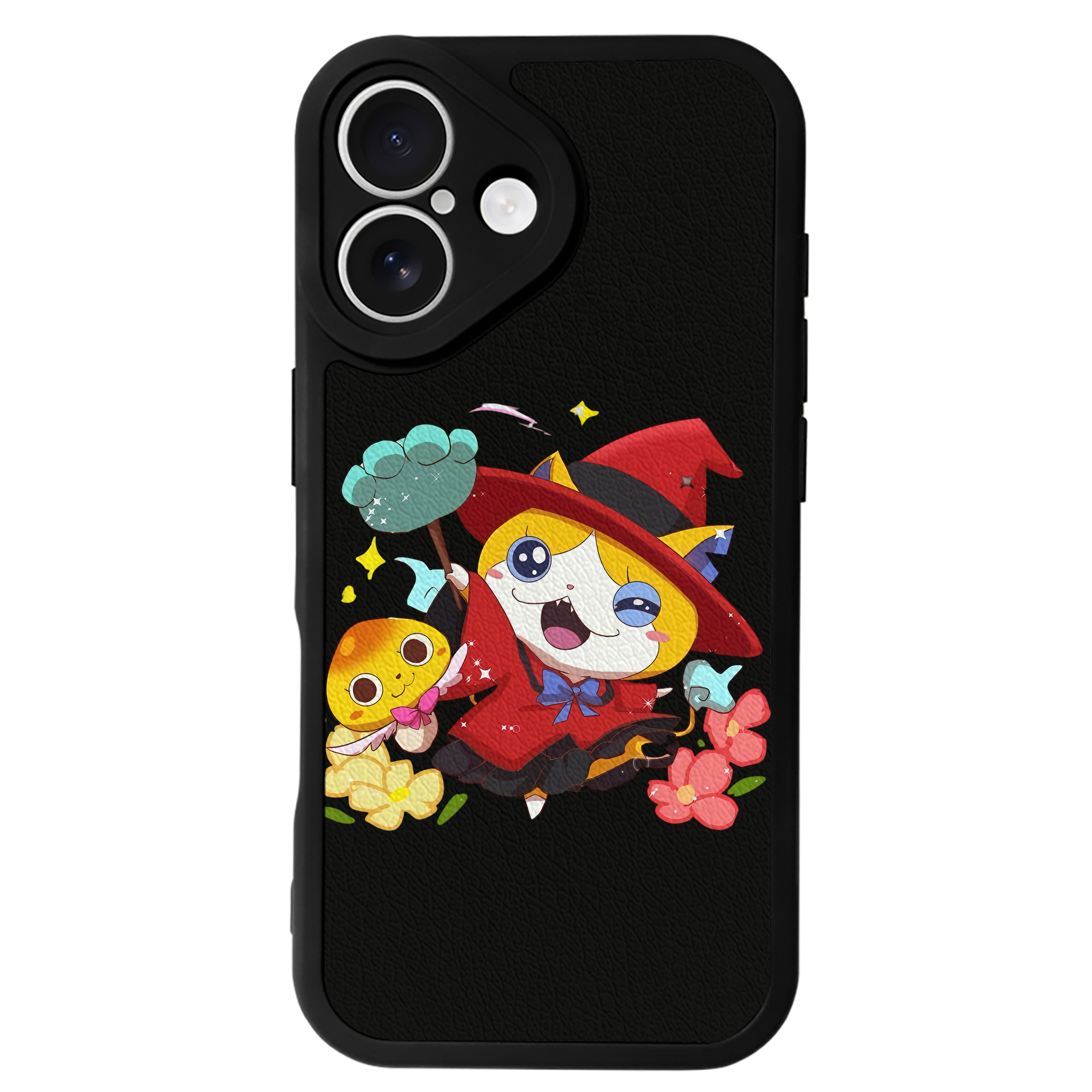 （画像用） 妖怪ウォッチ Yo-kai Watch 【iPhone 16シリーズ対応】シリコンスマホケース（レザー調） 材質：シリコン